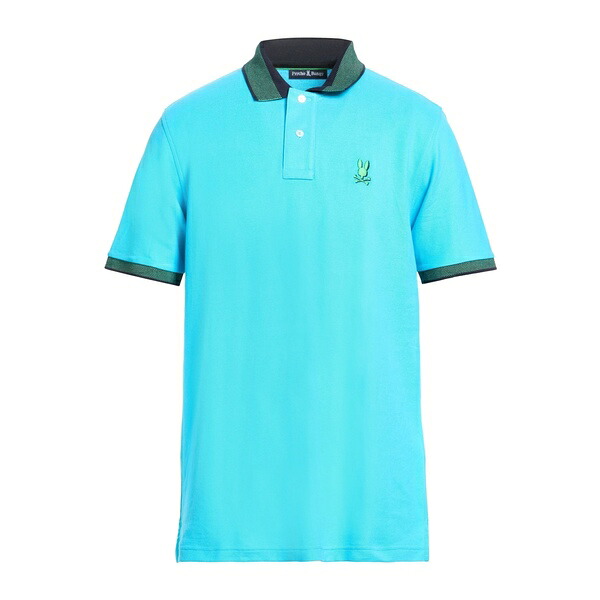 【貨物輸送無料】 サイコバニー メンズ プルオーバー トップス Polo shirts Azure