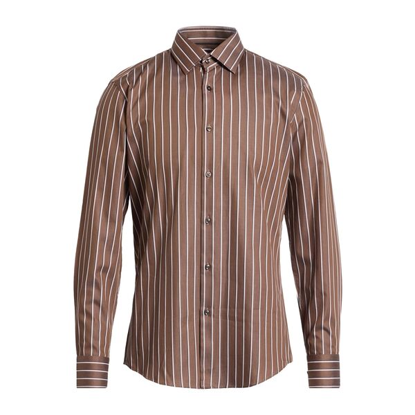 【送料無料】 ボス メンズ シャツ トップス Shirts Brown|asty