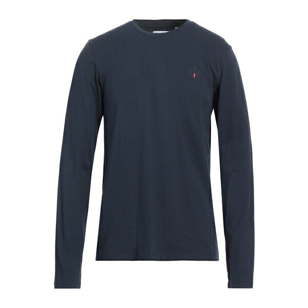 【貨物輸送無料】 コオペラティーヴァ ペスカトーリ ポシリポ メンズ ティーシャツ トップス T-shirts Blue