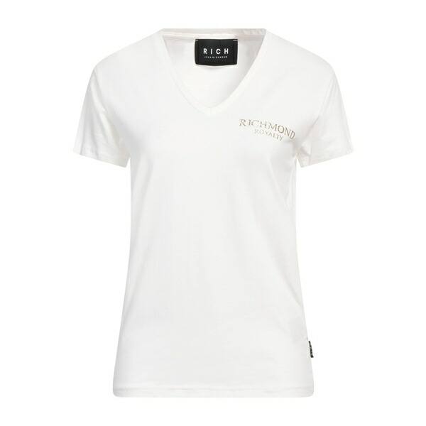 【送料無料】 ジョン リッチモンド レディース Tシャツ トップス T-shirts White