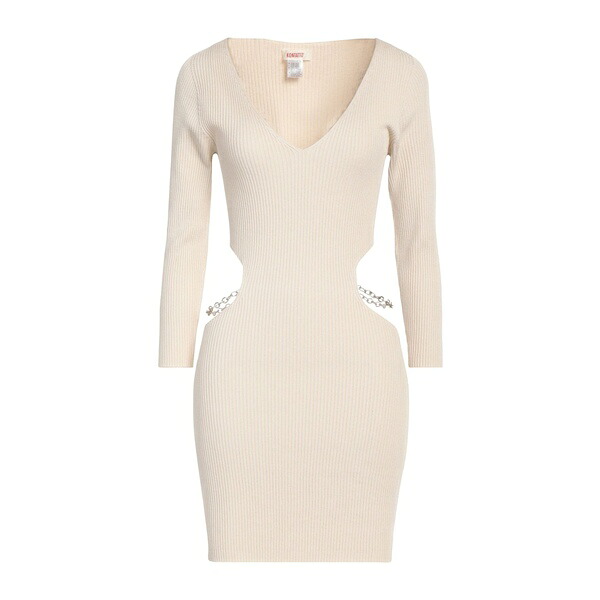 【貨物輸送無料】 コンタット レディース 衣装 トップス Mini dresses Beige