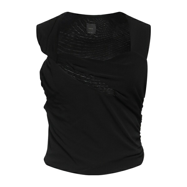 【送料無料】 ピンコ レディース Tシャツ トップス Tops Black