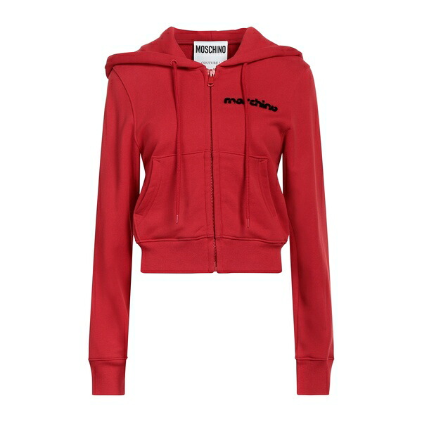【送料無料】 モスキーノ レディース パーカー・スウェットシャツ アウター Sweatshirts Red