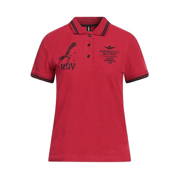 【送料無料】 アエロナウティカ ミリターレ レディース Tシャツ トップス Polo shirts Red