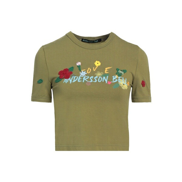 【送料無料】 アンダーソン ベル レディース Tシャツ トップス T-shirts Green