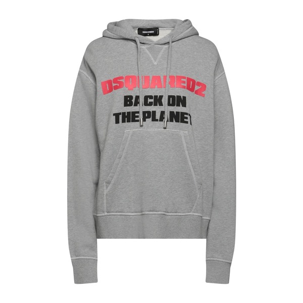 【送料無料】 ディースクエアード レディース パーカー・スウェットシャツ アウター Sweatshirts Grey