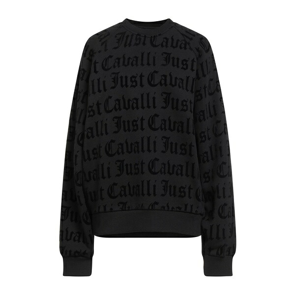 【送料無料】 ロベルトカヴァリ レディース パーカー・スウェットシャツ アウター Sweatshirts Black