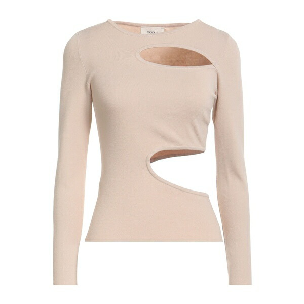 【送料無料】 ヴィコロ レディース Tシャツ トップス T-shirts Beige