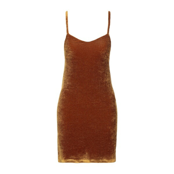 【送料無料】 ドンダップ レディース ワンピース トップス Mini dresses Brown