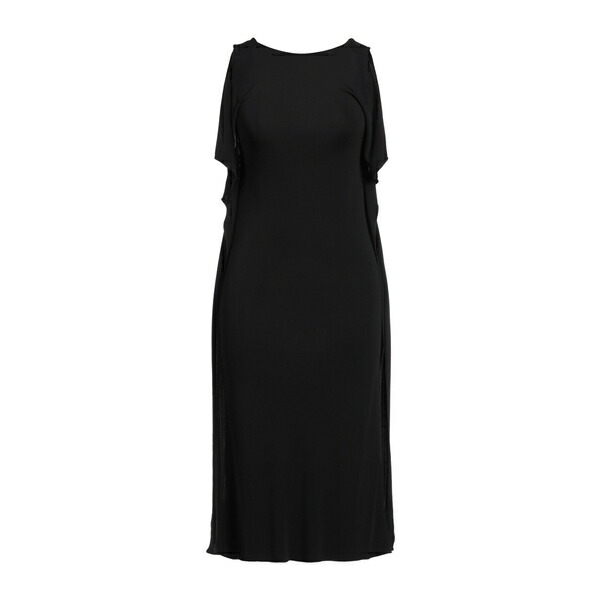 【送料無料】 ロッソピューロ レディース ワンピース トップス Midi dresses Black