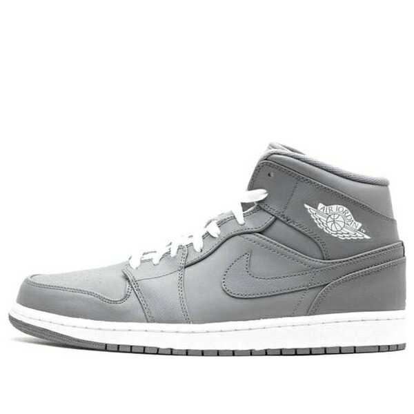 Jordan ジョーダン メンズ スニーカー  【Air Jordan 1 Mid \u0027Grey White\u0027 554724-003】  大きさ US_9(27.0糎)