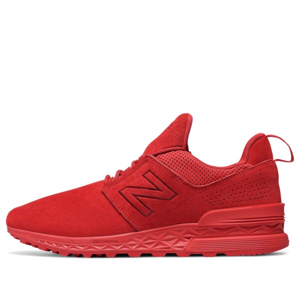 New Balance ニューバランス メンズ スニーカー 【New Balance 574 Sport Trainers Red MS574DC】 サイズ US_M_4｜asty
