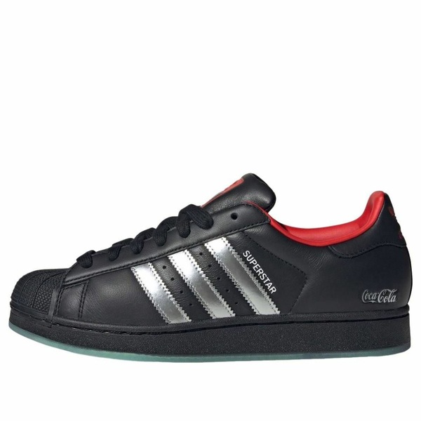 adidas アディダス メンズ スニーカー 【adidas x Coca-Cola Superstar 'Black Metallic Silver' KH6891】 サイズ US_11.5(29.5cm)｜asty
