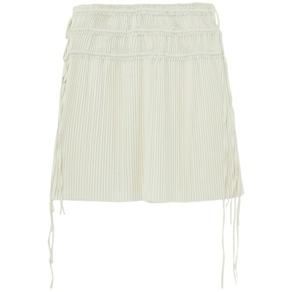 ヘルムート ラング レディース スカート ボトムス Strap-detail pleated midi skirt Neutrals｜asty