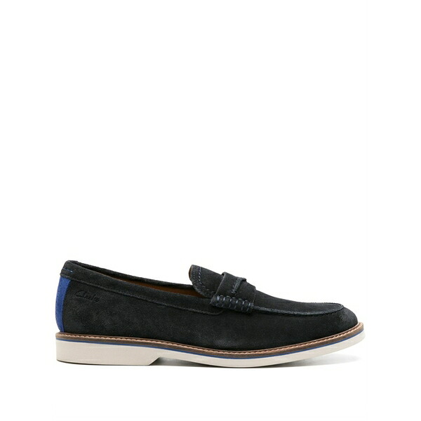 クラークス メンズ スリッポン・ローファー シューズ Atticus ltslip suede loafers Blue