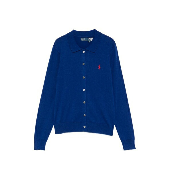 ラルフローレン レディース ジレー アウター Buttoned cardigan Blue トップス-レディースファッション-カーディガン・ボレロ