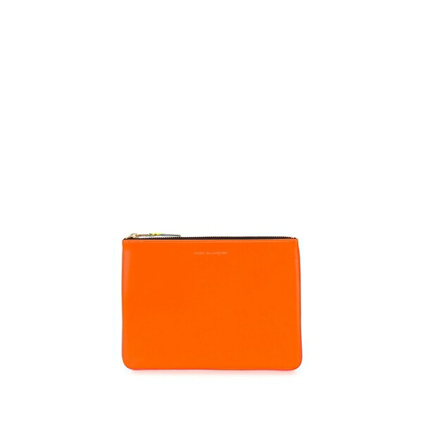 コムデギャルソン メンズ 紙入れ 付属品 Colour-block zipped wallet Orange