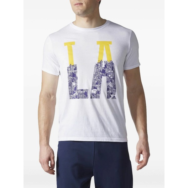 アディダス メンズ Tシャツ トップス Stadium originals los angeles "white" t-shirt White｜asty