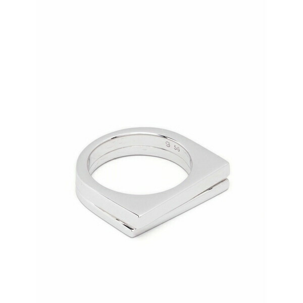 トム白木 メンズ 輪っか 佩び物 Step l layered ring Silver
