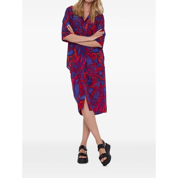 タイガー オブ スウェーデン レディース スカート ボトムス Floral-print twisted skirt Red|asty