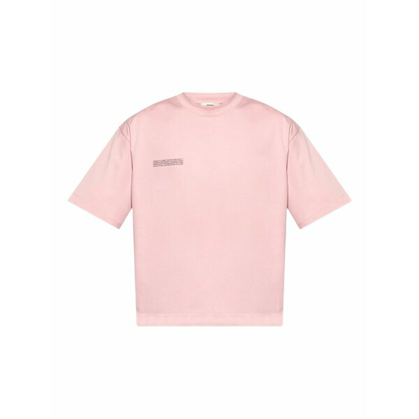 食麺麭ガイア メンズ プルオーバー トップス Organic-cotton t-shirt Pink