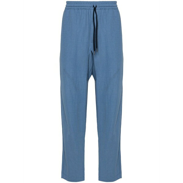 ハリスワーフロンドン メンズ カジュアルパンツ ボトムス Comfort tapered trousers Blue|asty