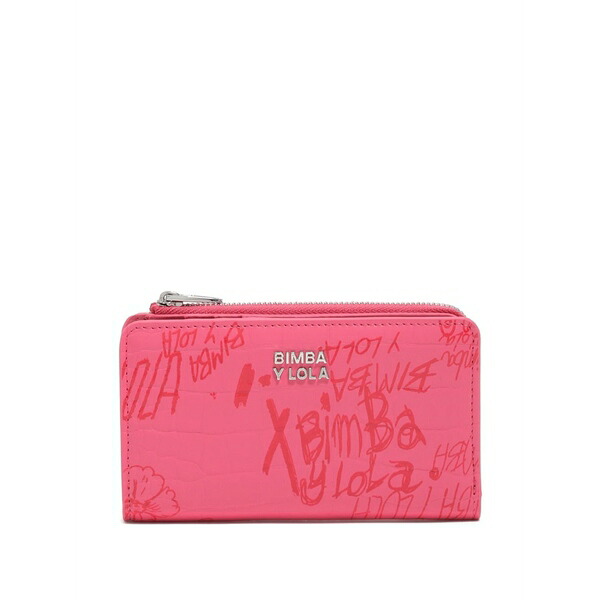 ビンバ イ ローラ レディース 紙入れ 付属品 Embossed logo wallet Pink