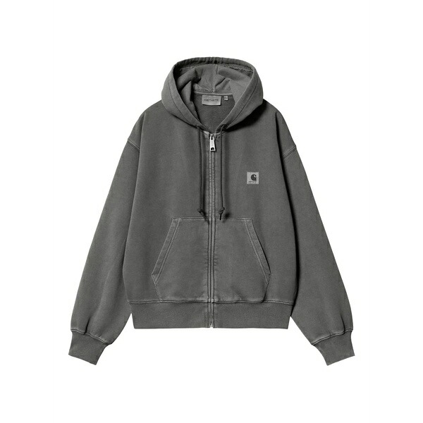鉄道車両ハート形 レディース パーカー・スウェットシャツ アウター Nelson zip-up hoodie  Grey