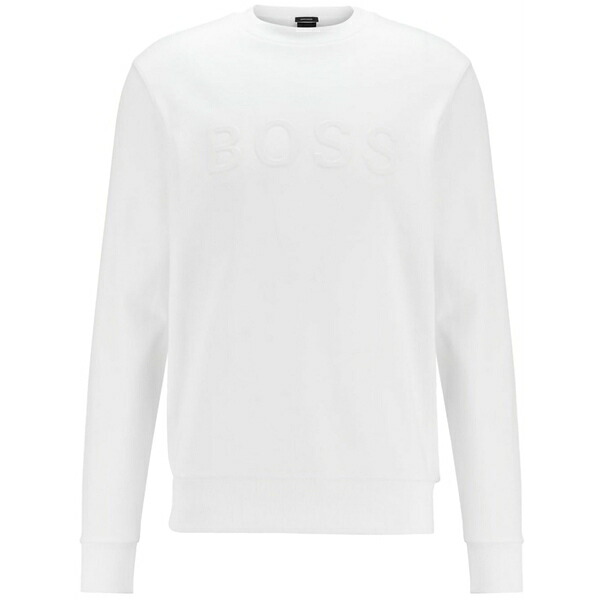 ボス メンズ パーカー・スウェットシャツ アウター Stadler 41 sweatshirt White｜asty