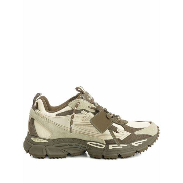 オフホワイト メンズ スニーカー シューズ Logo-print sneakers Neutrals｜asty
