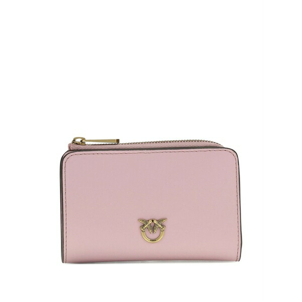 ピンコ レディース 紙入れ 付属品 Zip plaque purse  Pink