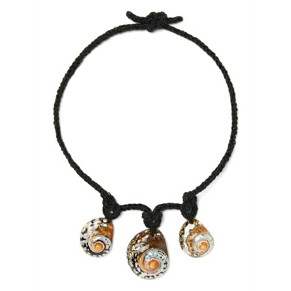アラヌイ レディース ネックレス・チョーカー・ペンダントトップ アクセサリー The sound of the sea shell necklace Black|asty