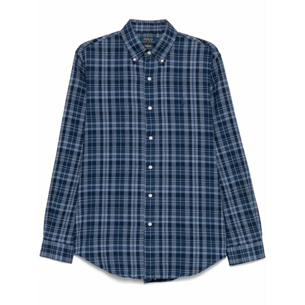 ラルフローレン メンズ プルオーバー トップス Checked shirt Blue