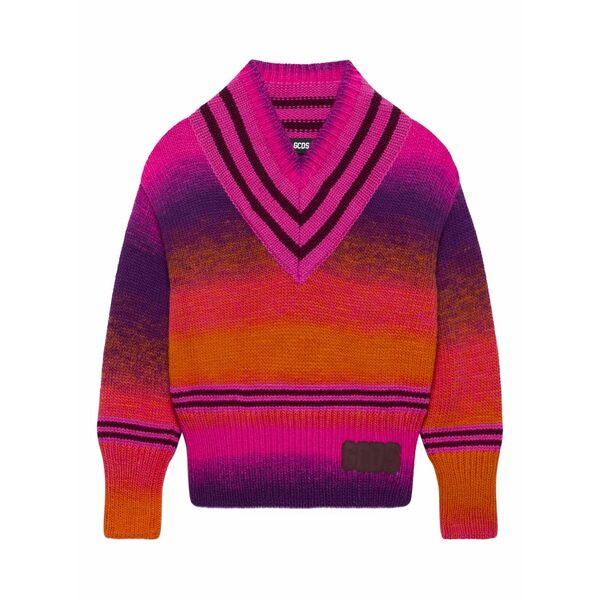 ジーシーディーエス レディース ニット&セーター アウター V-neck degrade jumpers Pink｜asty