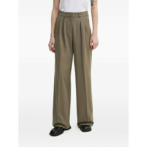 デイ・ビルゲール・エ・ミッケルセン レディース カジュアルパンツ ボトムス Mille pleated trousers Green｜asty
