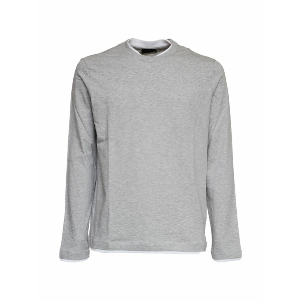 ドンダップ メンズ プルオーバー トップス Long sleeve jersey t-shirt Grey