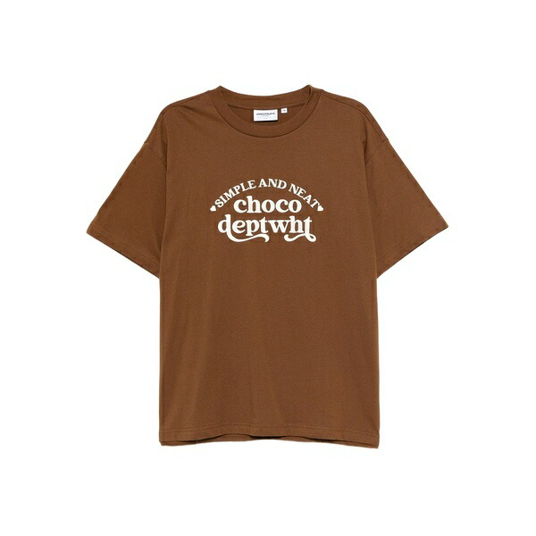 チョコレート レディース Tシャツ トップス Logo-embroidered t-shirt Brown｜asty 14,045円