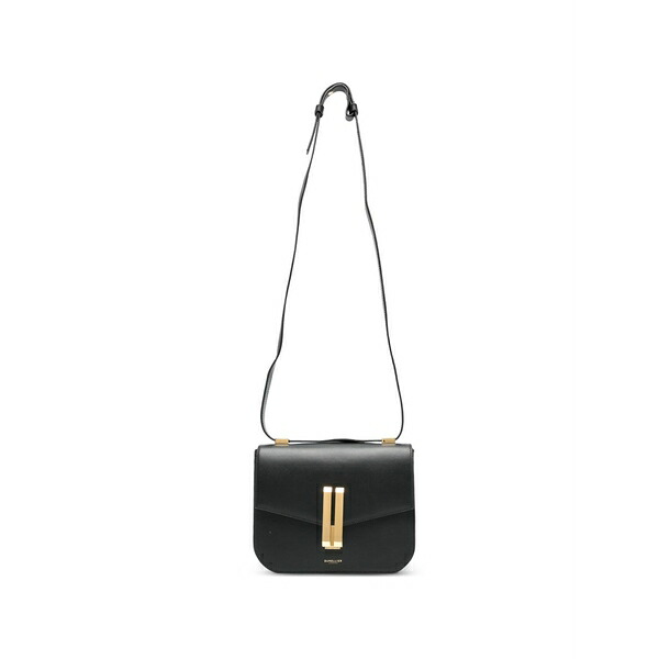 デメリエー レディース ショルダーバッグ 御徒面子 Vancouver leather crossbody bag Black