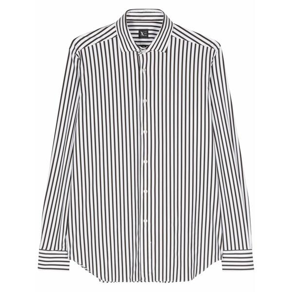 ザカス  メンズ プルオーバー トップス Striped longsleeved shirt White