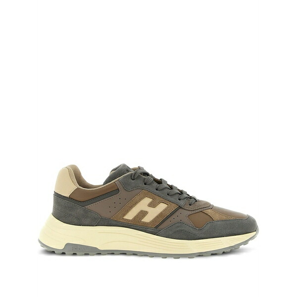 ホーガン メンズ スニーカー シューズ Hyperlight suede leather sneakers Brown｜asty 74,140円
