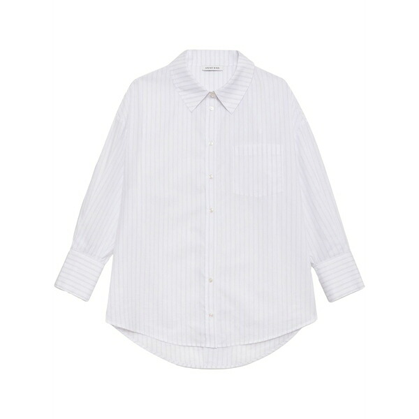 アニービン レディース シャツ トップス Mika striped shirt White｜asty