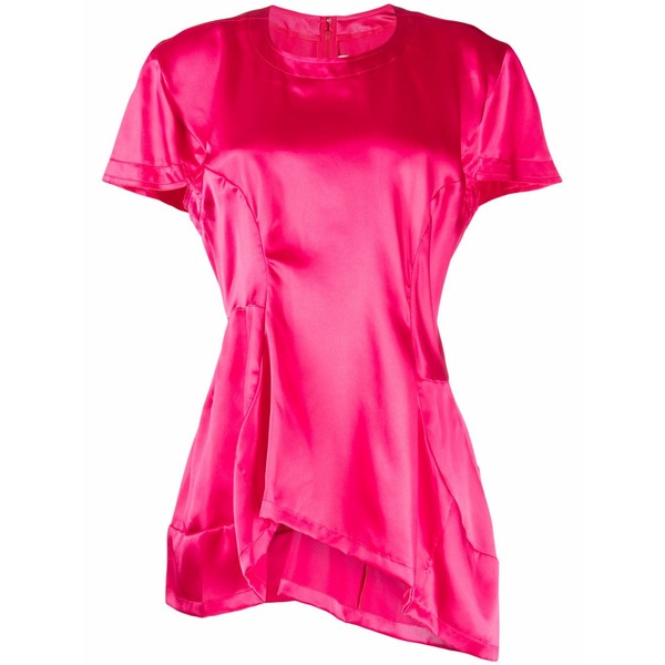 コムデギャルソン レディース プルオーバー トップス Panelled short-sleeve t-shirt Pink