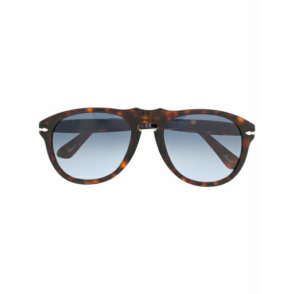 ペルソル メンズ サングラス・アイウェア アクセサリー Round framed sunglasses Brown