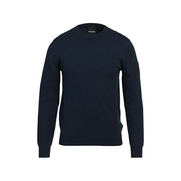アウゼア メンズ 編み物\u0026プルオーバー アウター Crew-neck sweater Blue