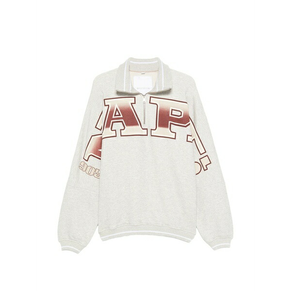 ナパピリ メンズ 編み物\u0026スウェーター アウター Collared sweatshirt Grey