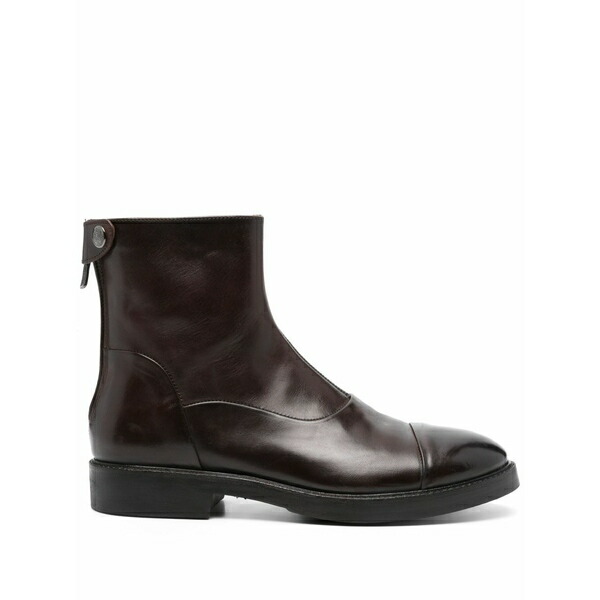 アルベルト ファッシャーニ メンズ ブーツ シューズ Gabriel leather ankle boots Brown