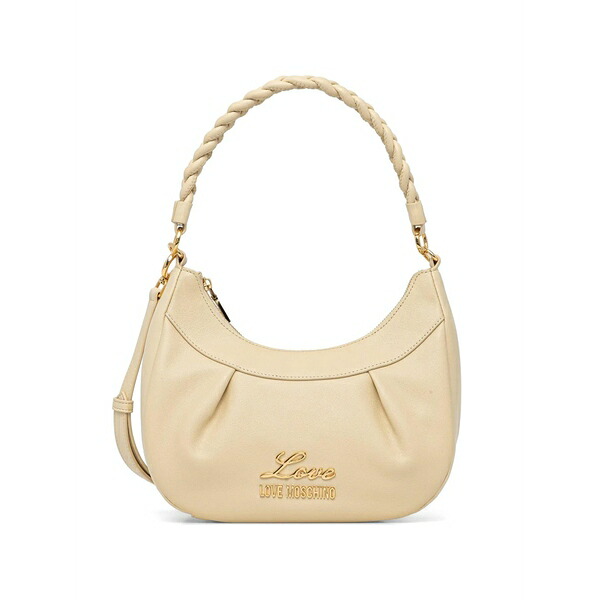 ラブ モスキーノ レディース ショルダーバッグ バッグ Logo-lettering shoulder bag Neutrals｜asty