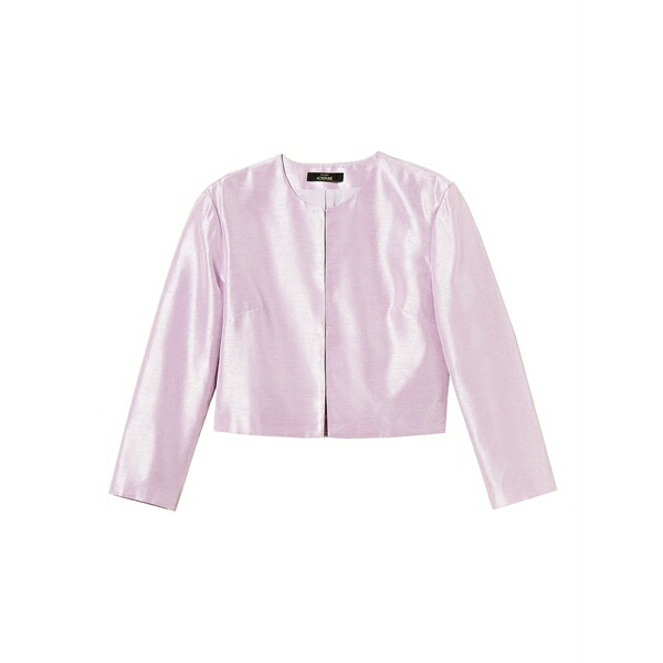 ツイン仕掛ける レディース 上衣＆上衣 アウター Shantung cropped jacket Pink レディースファッション-コート・ジャケット