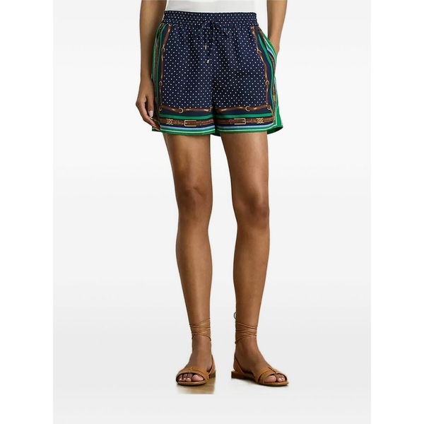 ラルフローレン レディース カジュアルパンツ ボトムス Polka dot print shorts Blue｜asty
