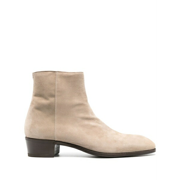 ラルディーニ メンズ ブーツ シューズ 45mm suede ankle boots Neutrals|asty